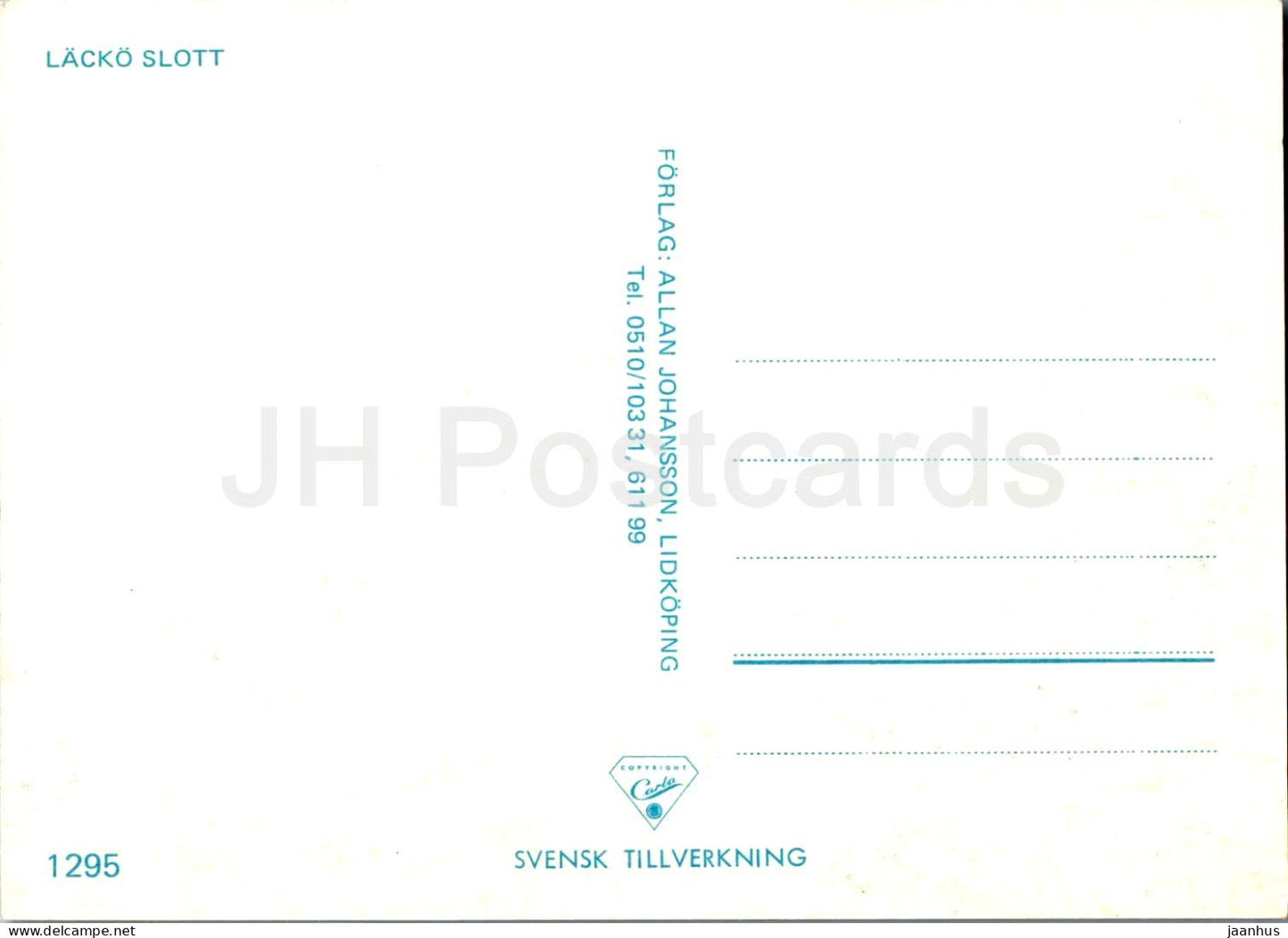 Lacko Slott - castle - 1295 - Sweden - unused