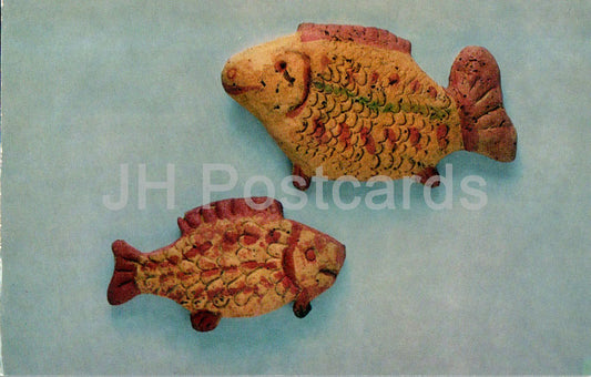 Russian Gingerbreads - Stamped gingerbreads , 1920s - fish - 1975 - Russia USSR - unused