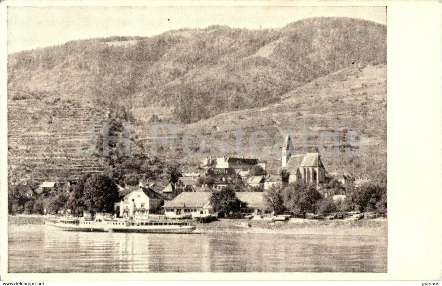 Spitz an der Donau - ship - 5007 - old postcard - Austria - unused - JH Postcards