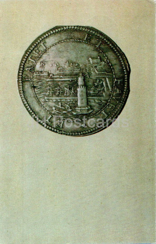 Villes européennes sur pièces de monnaie - Livourne - Livourne - Thallero - 1973 - Russie URSS - inutilisé 