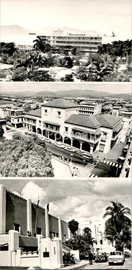 Santiago de Cuba - université - place centrale - ville scolaire - 1977 - Cuba - inutilisé 