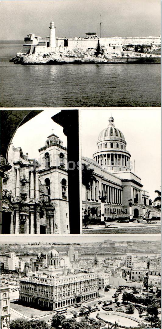 Havanna – Festung El Morro – Kathedrale – Akademie der Wissenschaften – Museum der Revolution – 1977 – Kuba – unbenutzt 