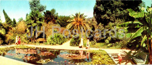 Sukhumi - Botanical Gardens - pond - Abkhazia - 1969 - Georgia USSR - unused