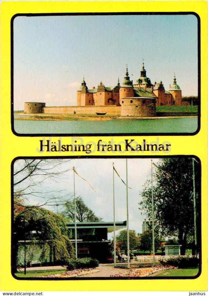 Kalmar Slott - Stadsparksrestaurang - Byttan - restautant - multiview - castle - 721 - 1989 - Sweden - used - JH Postcards