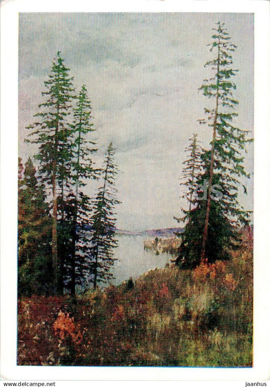 painting by I. Levitan - In the North - Russian art - 1958 - Russia USSR - unused - JH Postcards