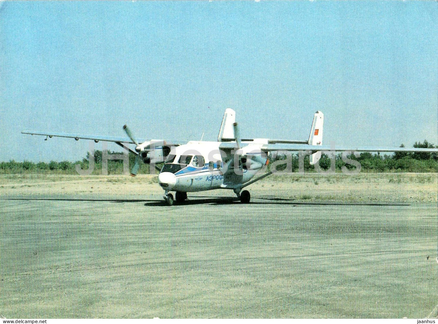 Antonov An-28 - aircraft - aviation - transport - airplane - plane - 1980s - Russia - USSR - unused - JH Postcards