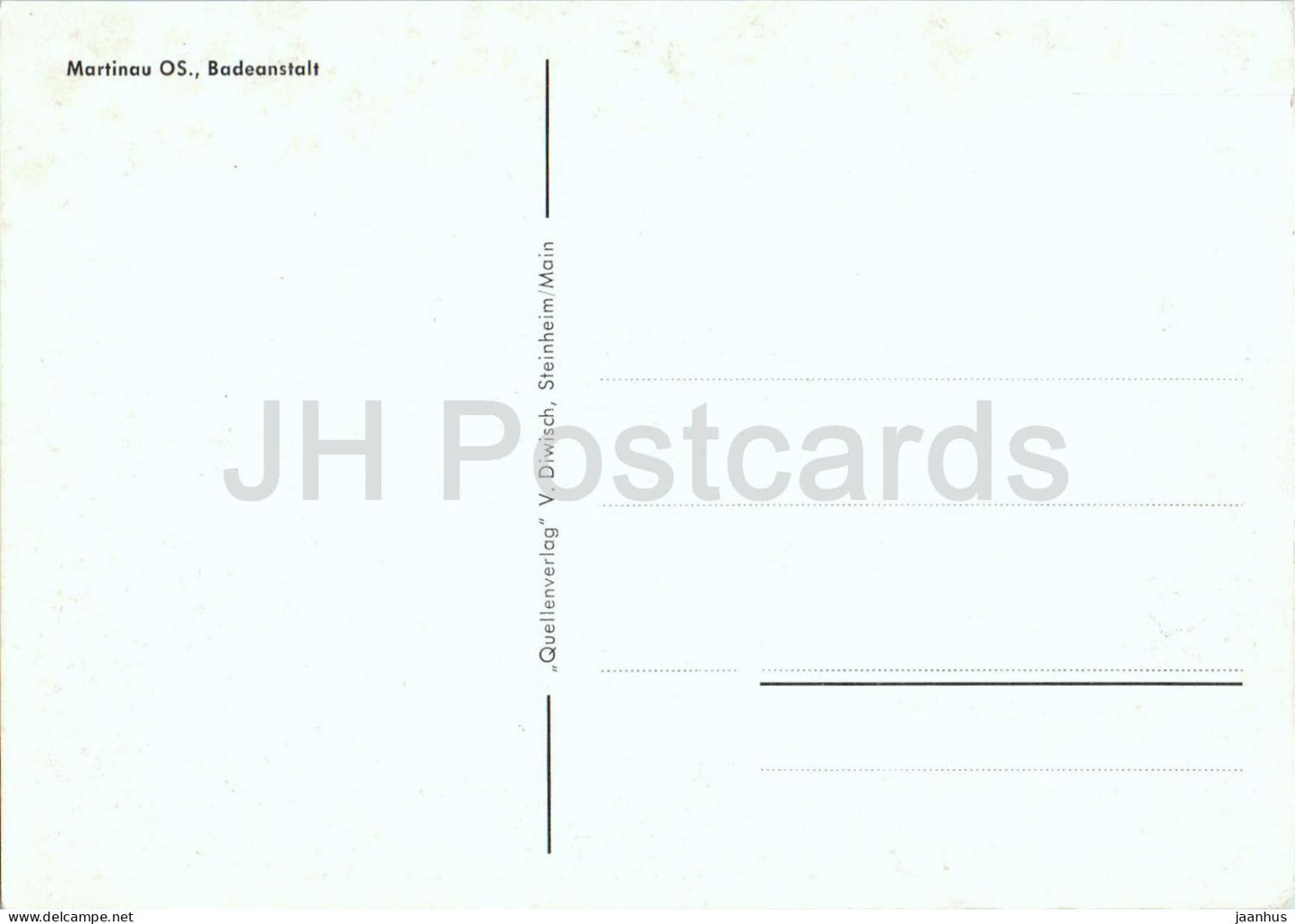 Martinau OS. - Badeanstalt - Bathing Resort - Schlesien - Silesia - old postcard - Poland - unused