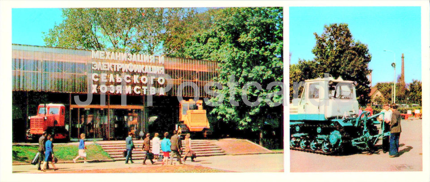 Ausstellung wirtschaftlicher Errungenschaften der UdSSR – Bauernpavillon – Traktor T-150 – Auto – 1977 – Russland UdSSR – unbenutzt 
