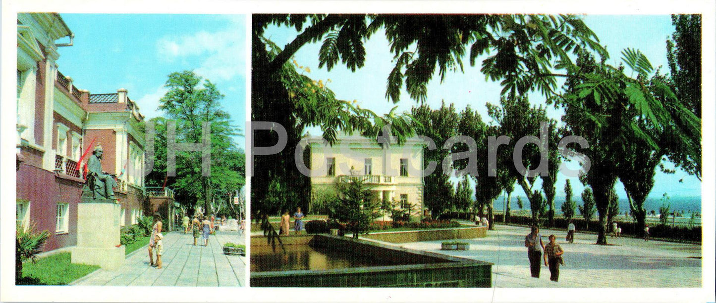 Feodosia - Aivazovsky Picture Gallery - Corner of the town embankment - Crimea - 1983 - Ukraine USSR - unused