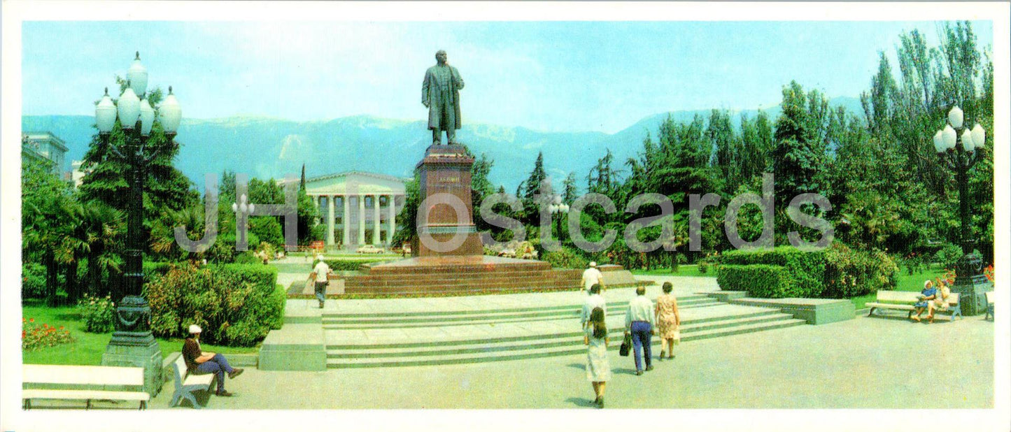 Yalta - monument to Lenin - Crimea - 1983 - Ukraine USSR - unused