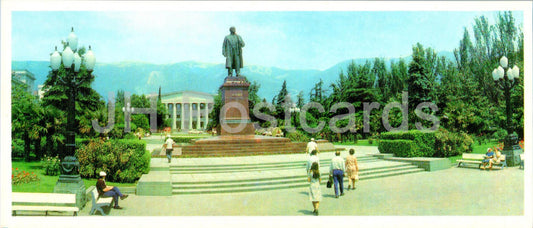 Yalta - monument to Lenin - Crimea - 1983 - Ukraine USSR - unused