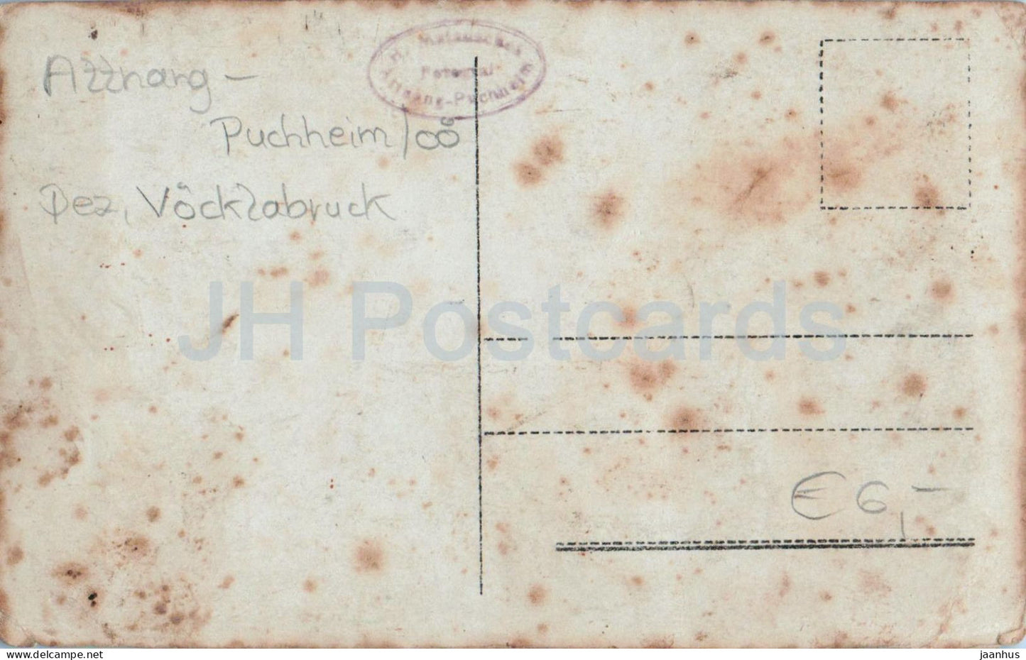 Attnang Puchheim - Gruppenfoto - Personnes devant une ferme en briques - photo - vieille carte postale - Autriche - utilisée 