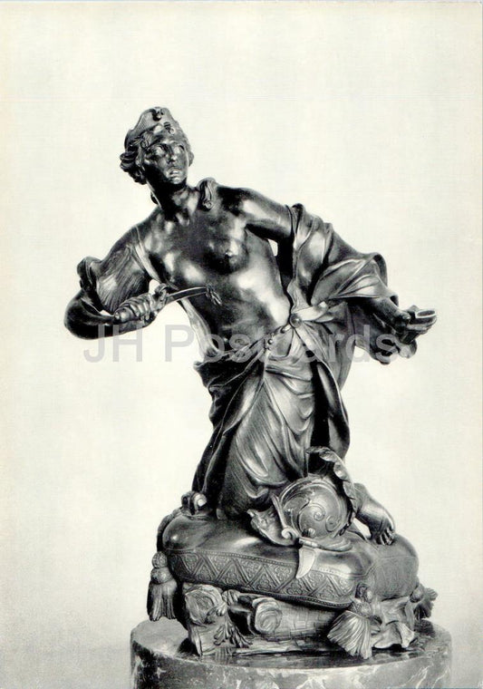 Skulptur von Claude Augustin Cayot – Tod von Dido – Französische Kunst – Großformatige Karte – 1975 – Russland UdSSR – unbenutzt 