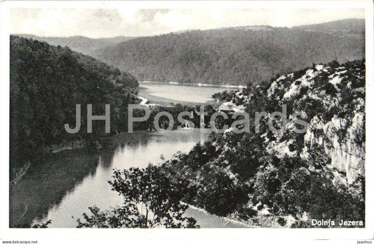 Plitvicka Jezera - Dolnja Jezera - The Lakes of Plitvitsa - lakes, mountains - old postcard - Croatia - used - JH Postcards