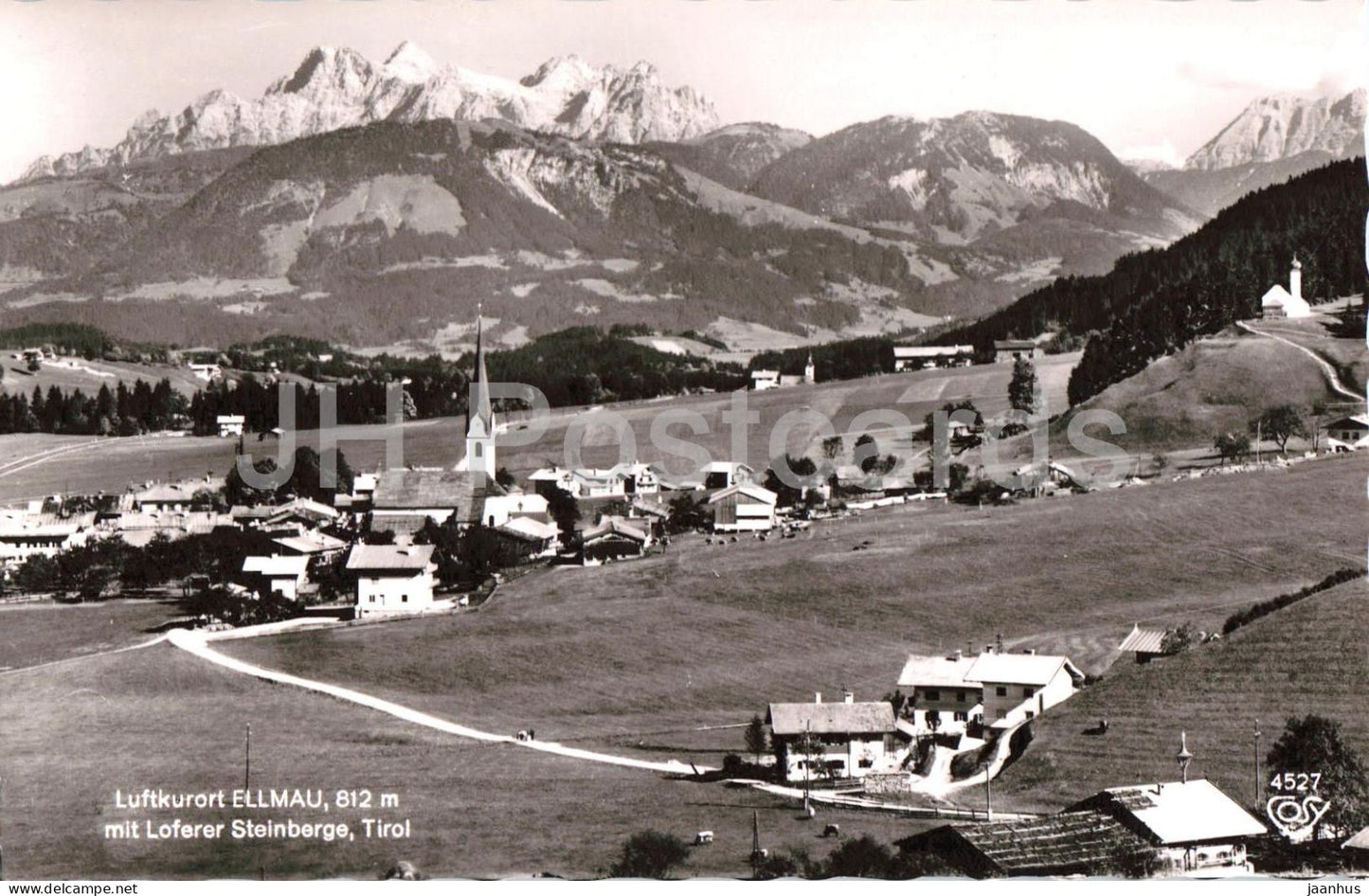 Luftkurort Ellmau - 812 m mit Loferer Steinberge - Tirol - Health Resort Ellmau - 4257 - 1966 - Austria - used - JH Postcards