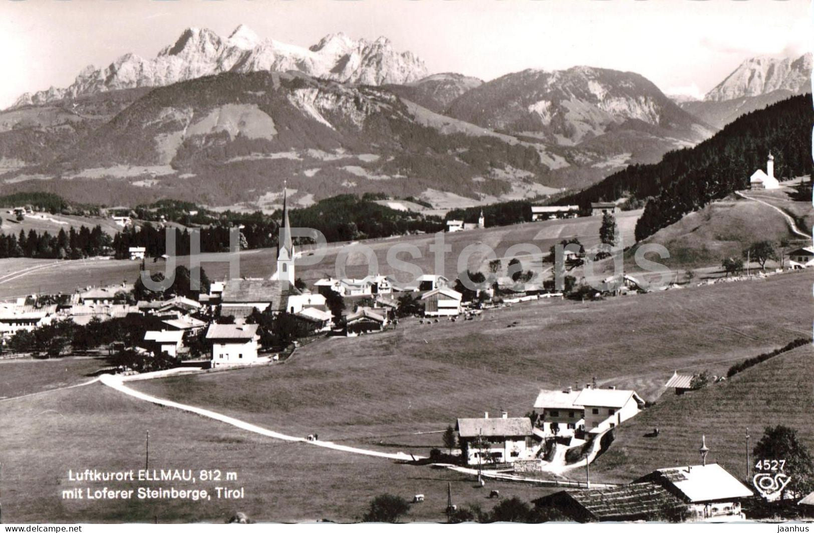 Luftkurort Ellmau - 812 m mit Loferer Steinberge - Tirol - Health Resort Ellmau - 4257 - 1966 - Austria - used - JH Postcards