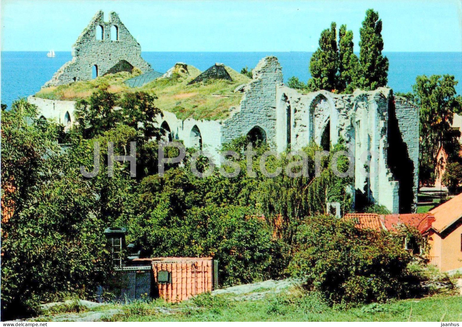 Visby - St Nicolai ruin - Gotland - 8124 - Sweden - unused - JH Postcards