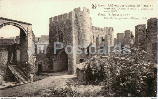 Gand - Gent - Chateau des Comtes de Flandre  - castle - 11 - old postcard - Belgium - unused - JH Postcards