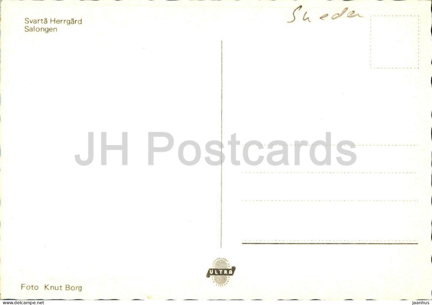 Svarta Herrgard - Salongen - The Salon - Sweden - unused