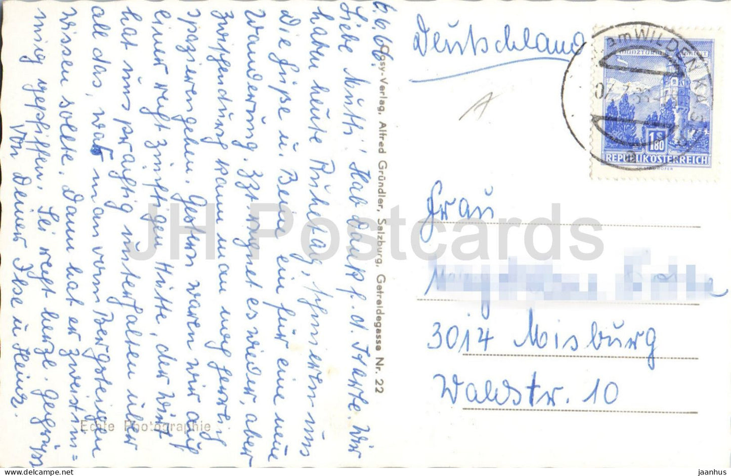 Luftkurort Ellmau - 812 m mit Loferer Steinberge - Tirol - Station thermale Ellmau - 4257 - 1966 - Autriche - occasion 