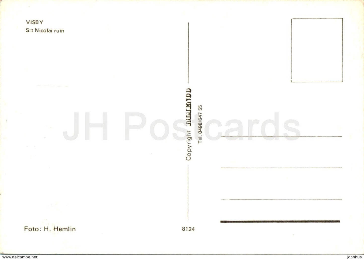 Visby - St Nicolai ruin - Gotland - 8124 - Sweden - unused
