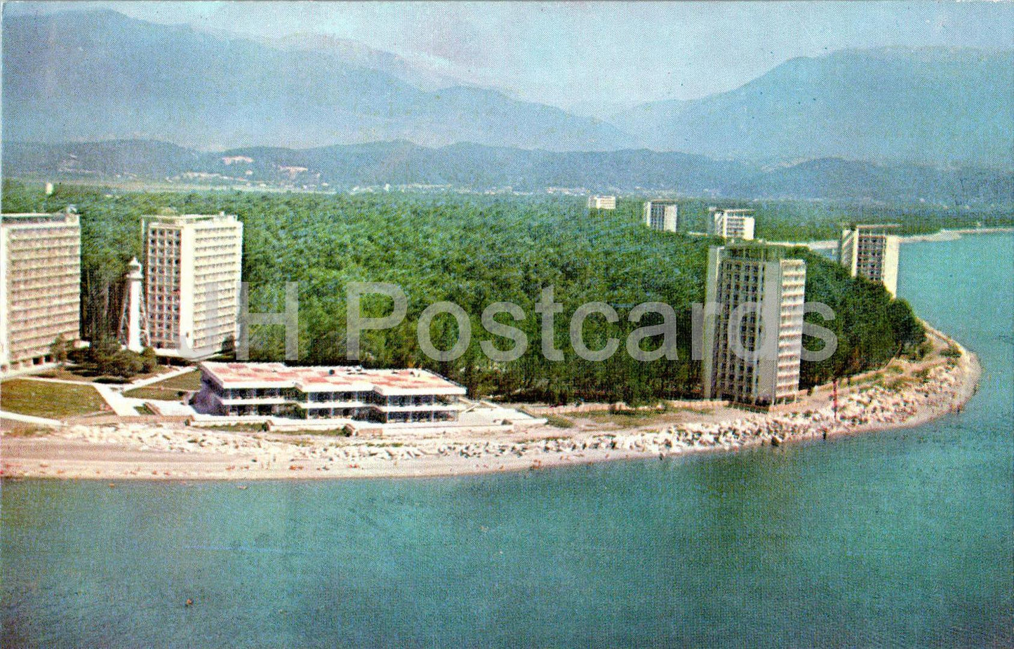 Gesamtansicht - Strand - Pitsunda - Abchasien - 1970 - Georgien UdSSR - unbenutzt 