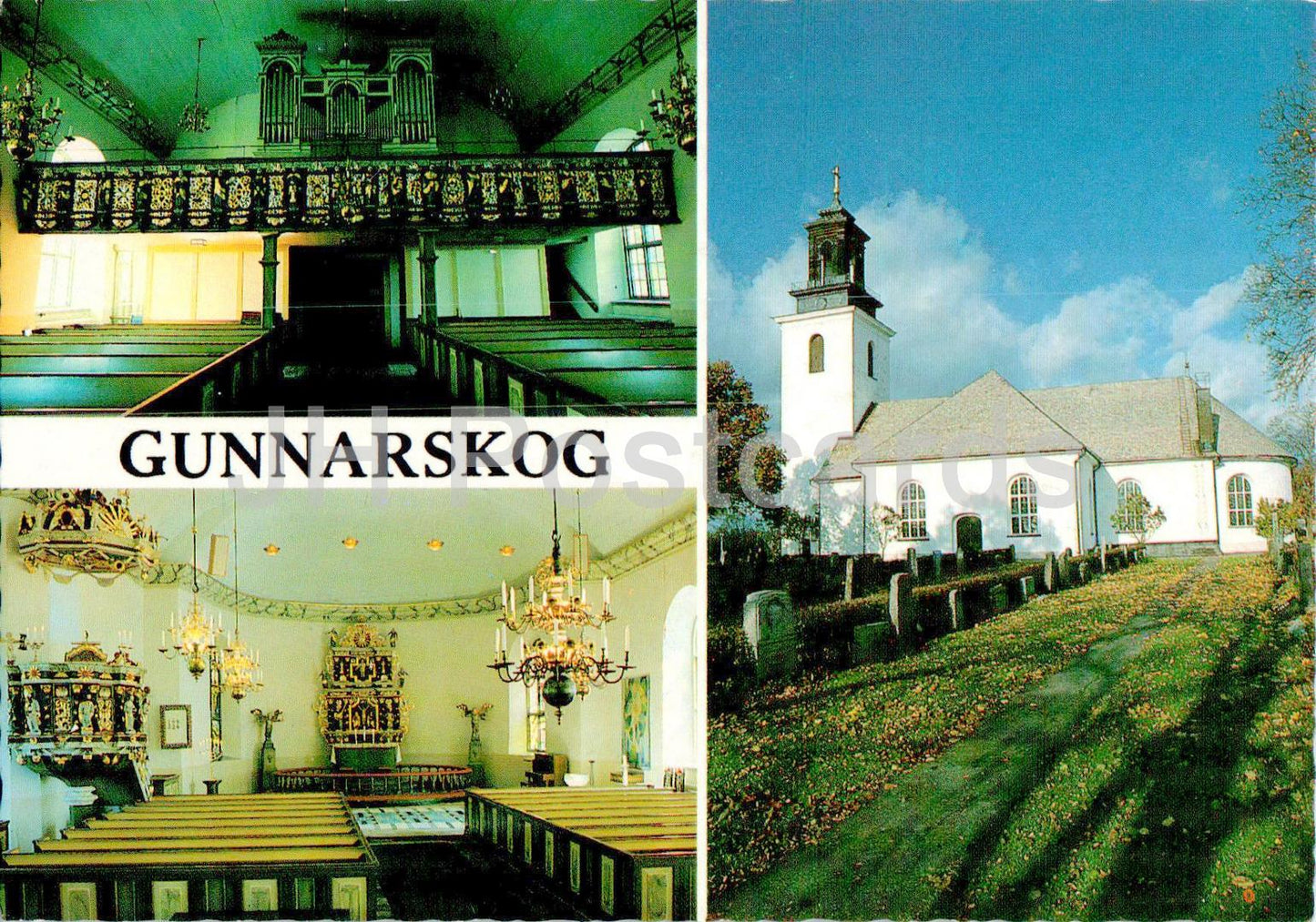 Gunnarskog - Kyrka - église - multiview - Suède - inutilisé 