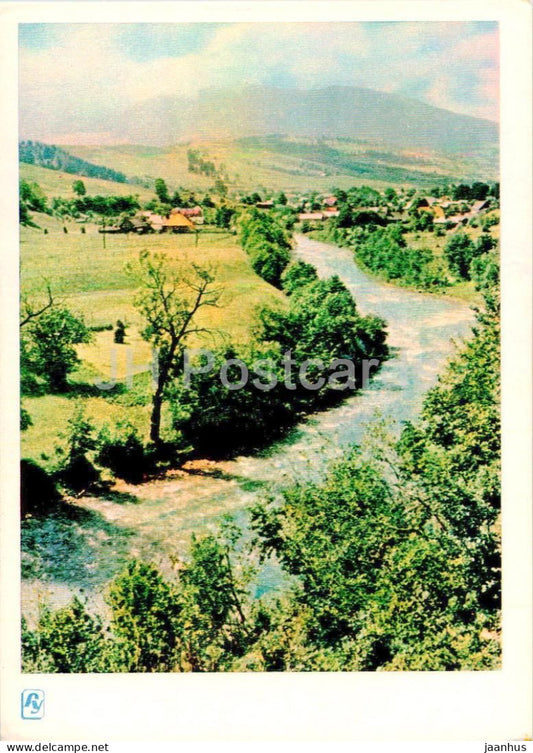 Carpathian Mountains - Karpaty - Village of Gutsuls - 1962 - Ukraine USSR - unused - JH Postcards