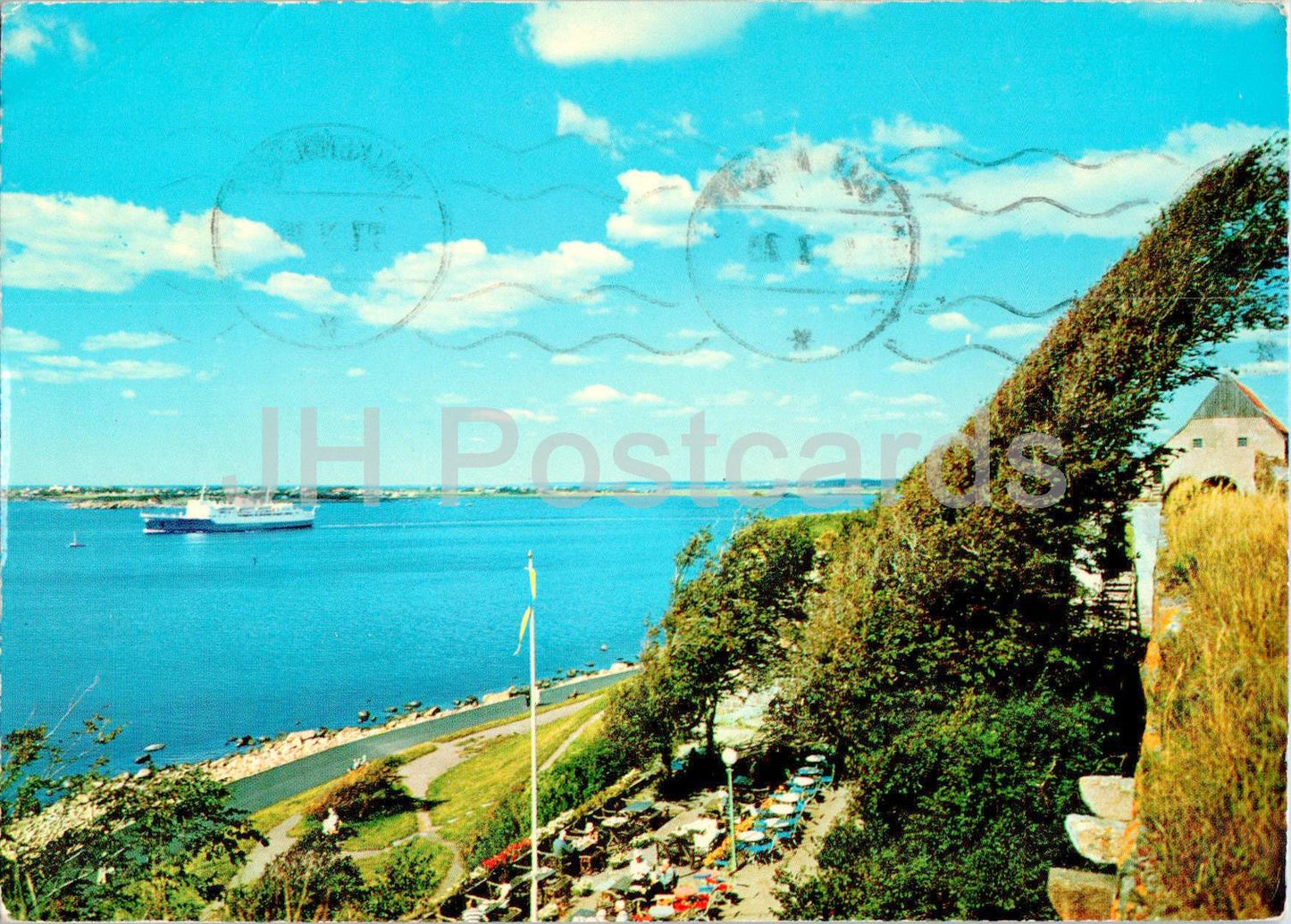 Varberg - Utsikt fran Fastningen med Fastningsterrassen - 1/167 - 1970 - Suède - d'occasion 