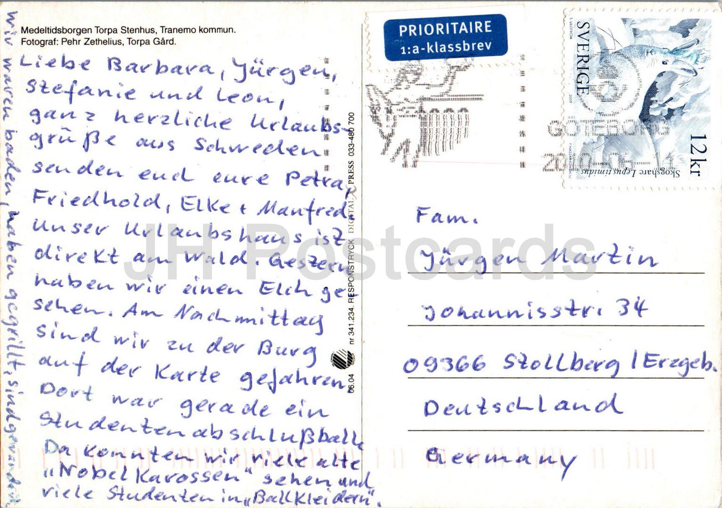 Medeltidsborgen Torpa Stenhus - Tranemo kommun - château médiéval - 2010 - Suède - d'occasion 