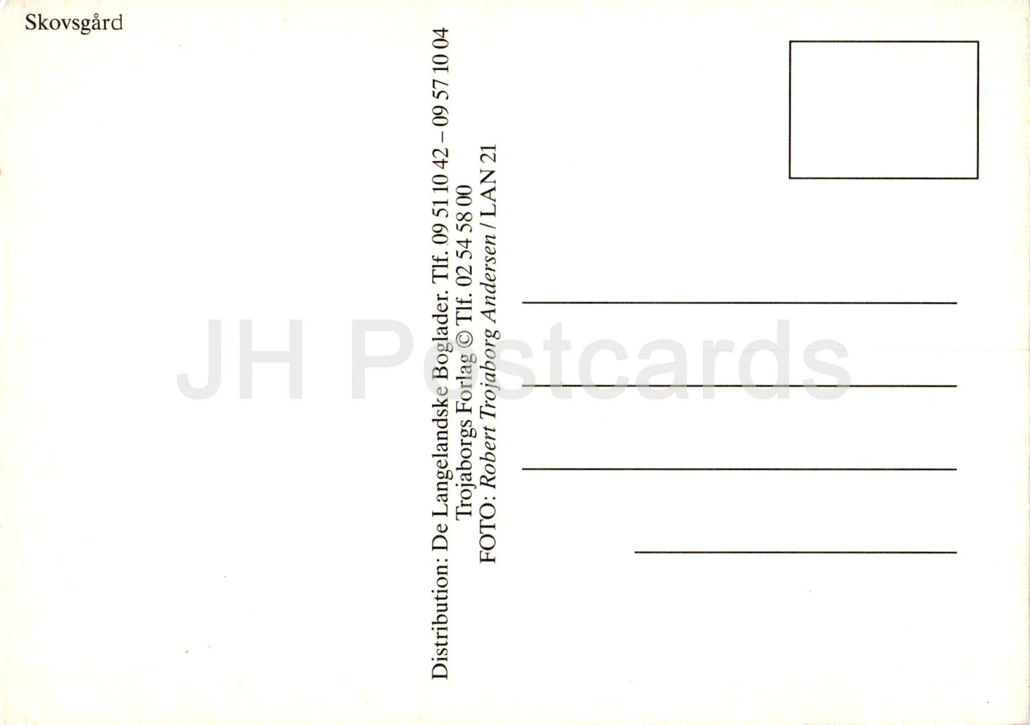 Skovsgard - château - LAN 21 - Danemark - inutilisé 
