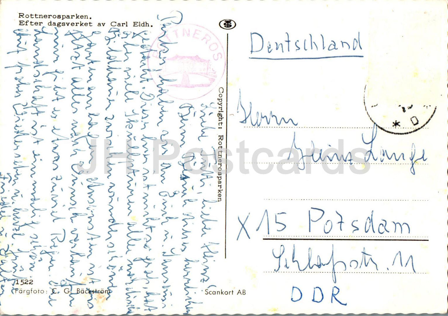 Rottnerosparken - Efter dagsverket av Carl Eldh. - sculpture - 1522 - Sweden - used