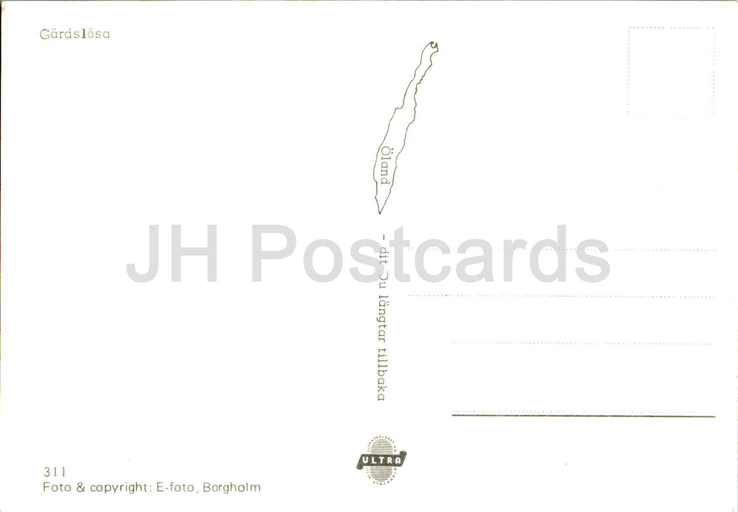 Gardslosa - kyrka - Oland - church - 311 - Sweden - unused