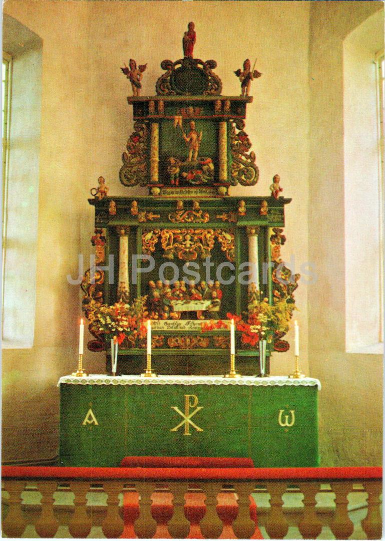 Altarskap - Saltviks kyrka - Saltvik - Aland - altarpiece - church - 253 - Finland - unused