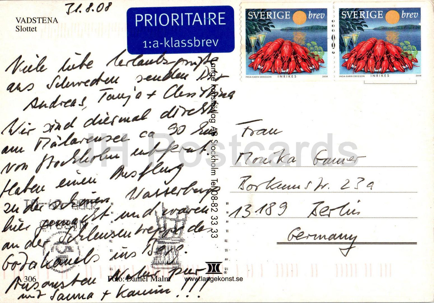 Vadstena - Slottet - castle - 306 - 2008 - Sweden - used