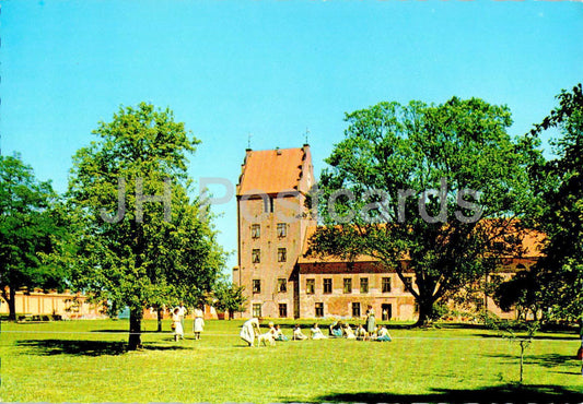 Backaskogs Slott - Backaskog - Skane - Slottet fran parken - Schloss aus dem Park - Schweden - gebraucht 