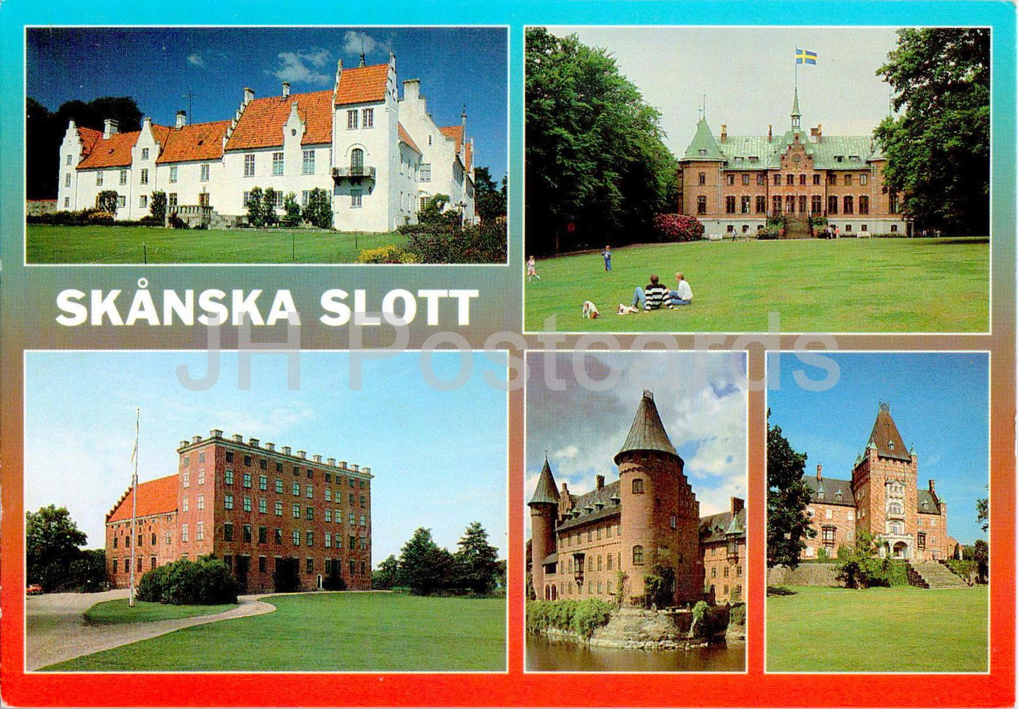 Skanska Slott - Bosjokloster - Sofiero - Svaneholm - Trolleholm - Trollenas castle - multiview - 1721 - Sweden - unused