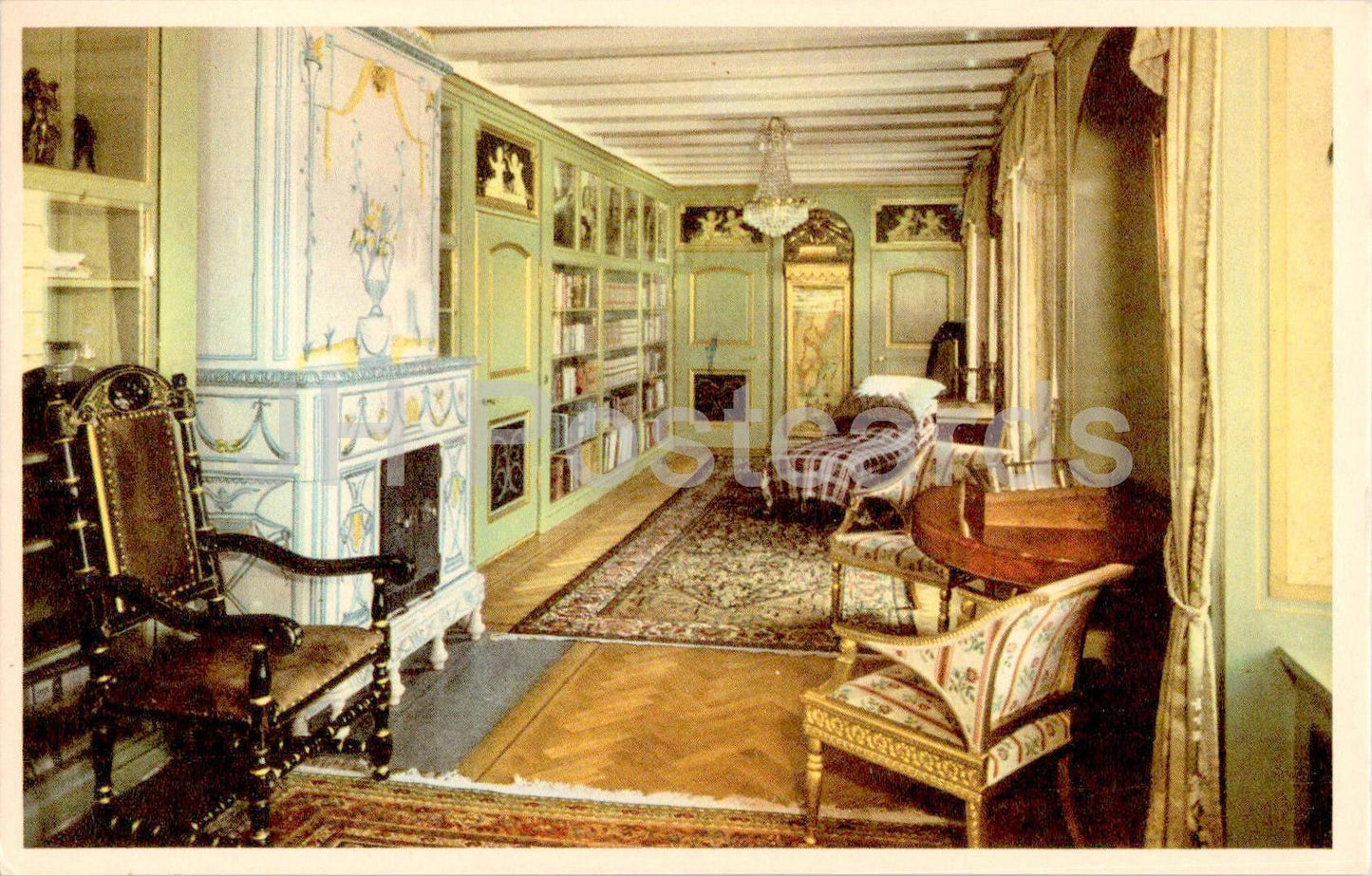 Marbacka - Selma Lagerlofs Hem - Biblioteket - Selma Lagerlof Library - 116 - alte Postkarte - Schweden - unbenutzt 