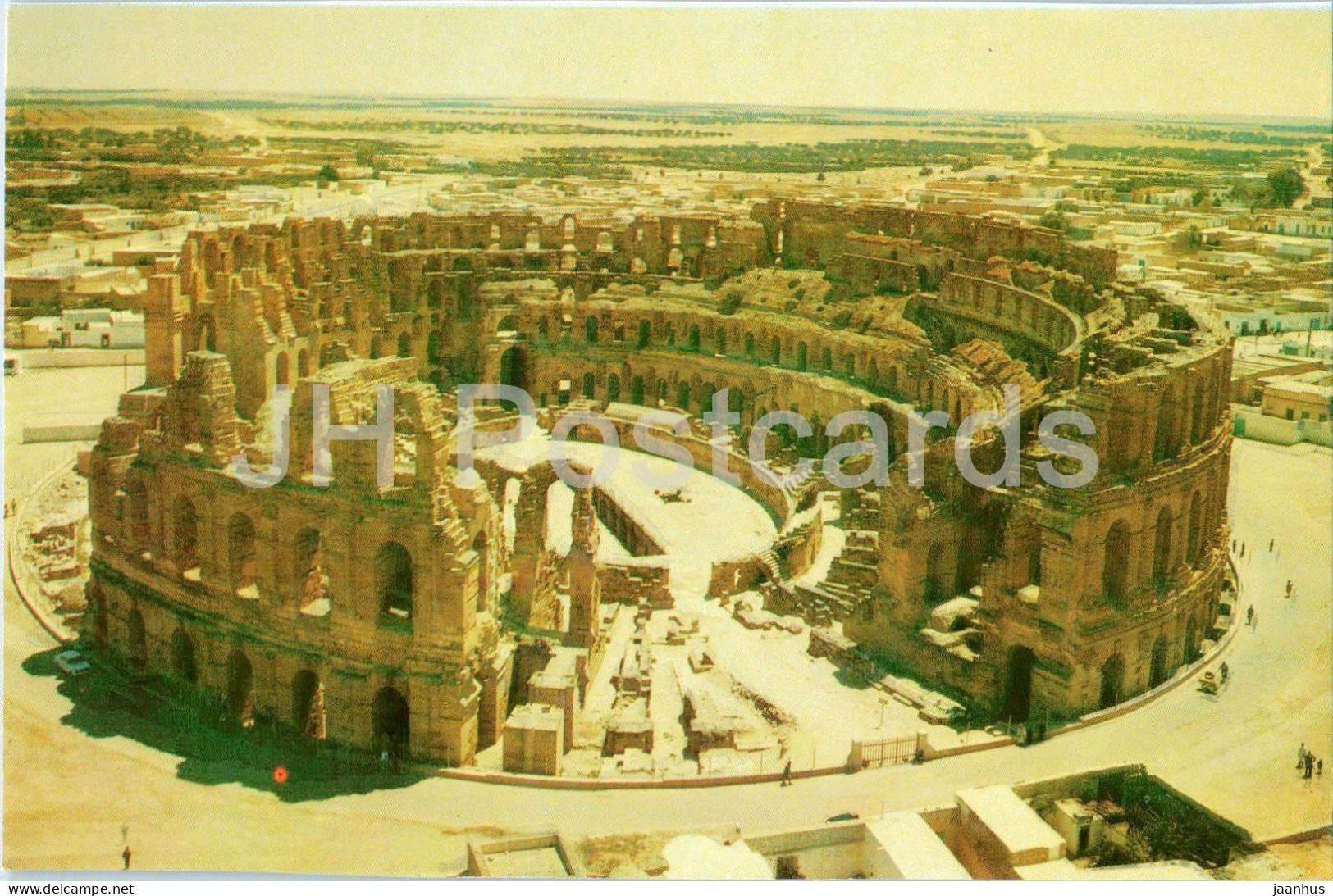 El Jem - Amphitheatre romain - Roman amphitheatre - ruins - ancient world - 1 - 1980s - Tunisia - unused - JH Postcards