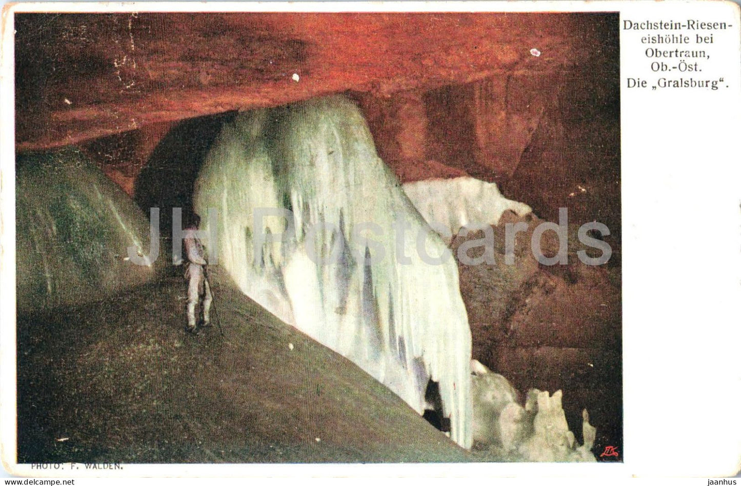 Dachstein Rieseneishohle bei Obertraun - Die Gralsburg - cave - 14 - old postcard - 1924 - Austria - used - JH Postcards