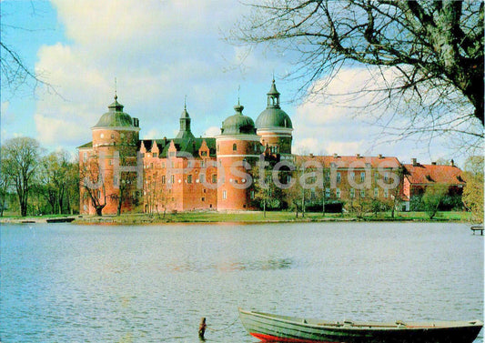 Gripsholms Slott fran Mariefred - castle - boat - Sweden - unused