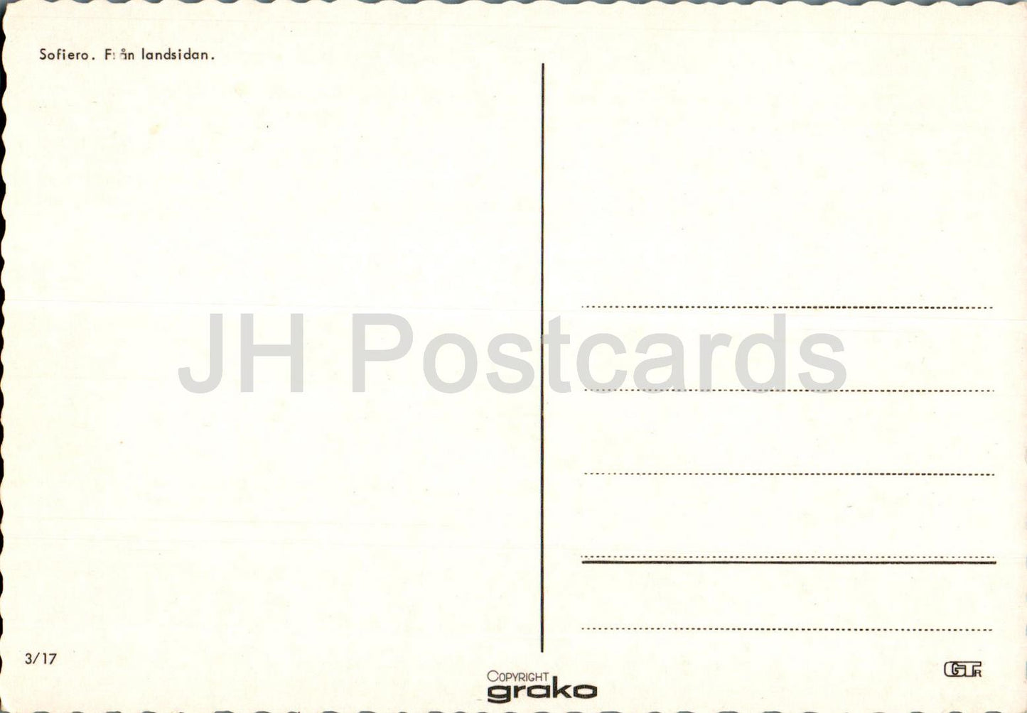 Sofiero - Fran landsidan - castle - 3/17 - Sweden - unused