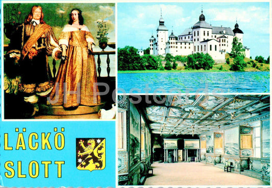 Lacko Slott - de la Gardie - Rddarsalen - castle - multiview - 9245 - Sweden - unused