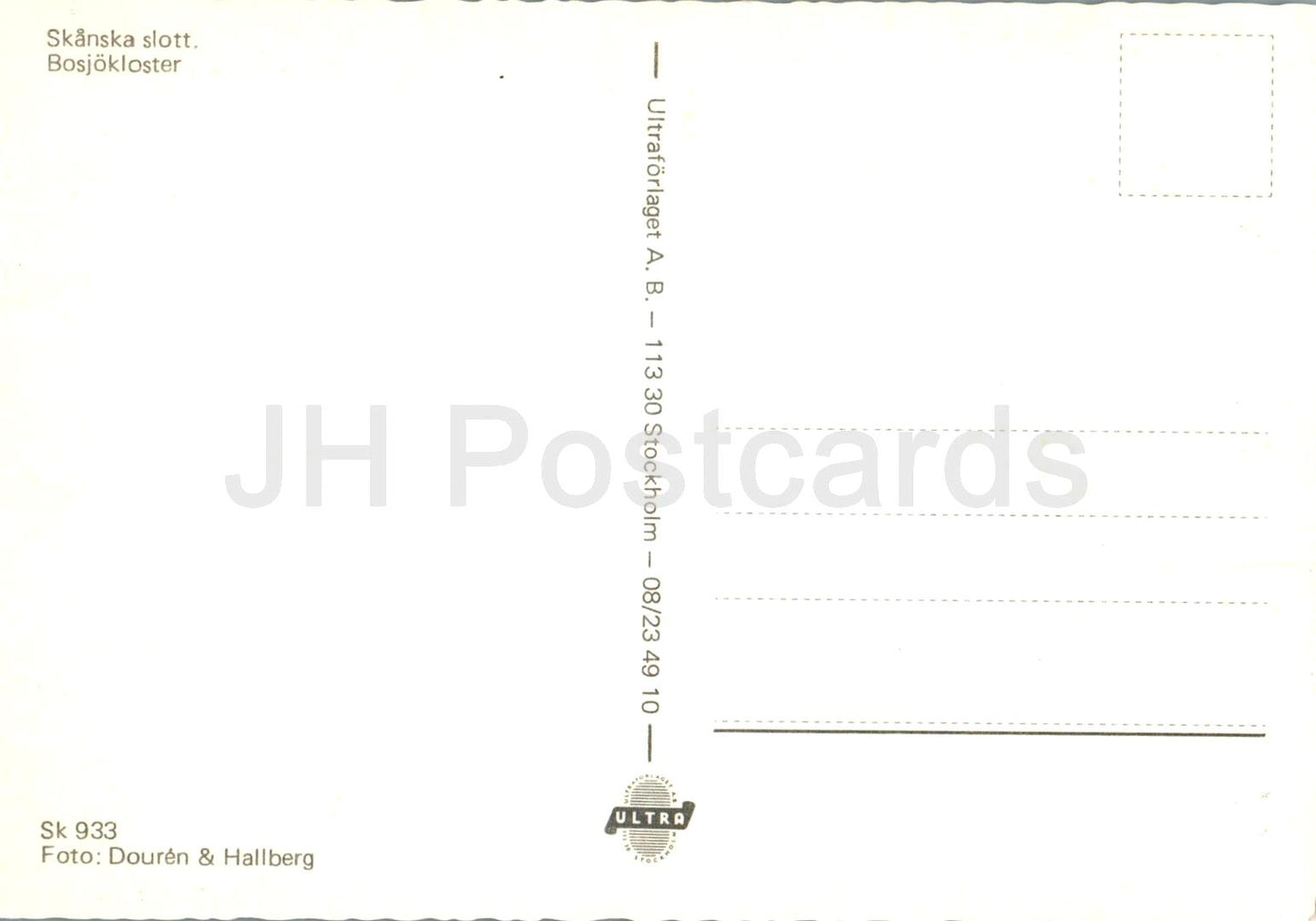 Skanska Slott - Bosjokloster - château - 933 - Suède - inutilisé 