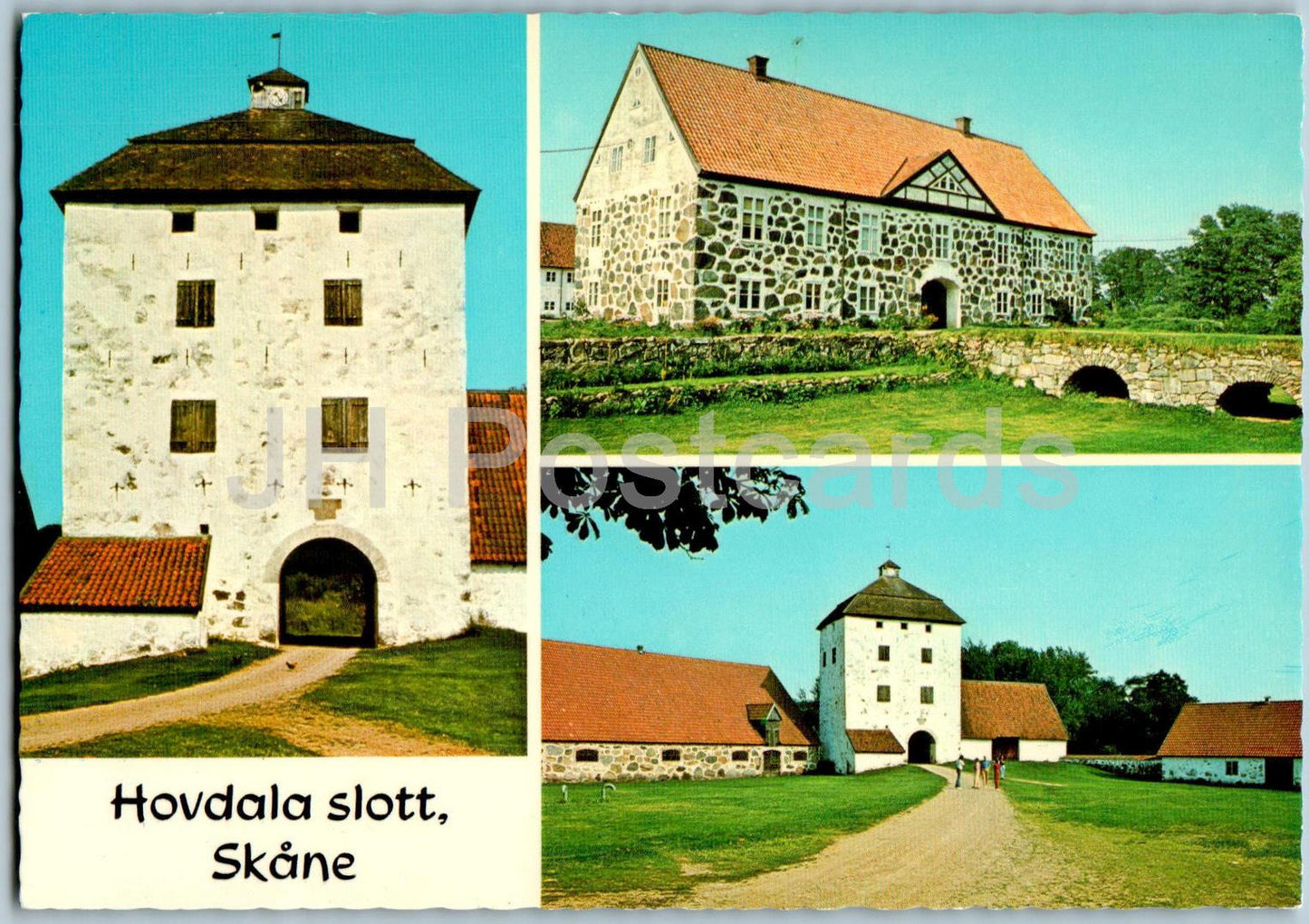 Hovdala slott - Skane - château - multiview - 1022 - Suède - inutilisé 