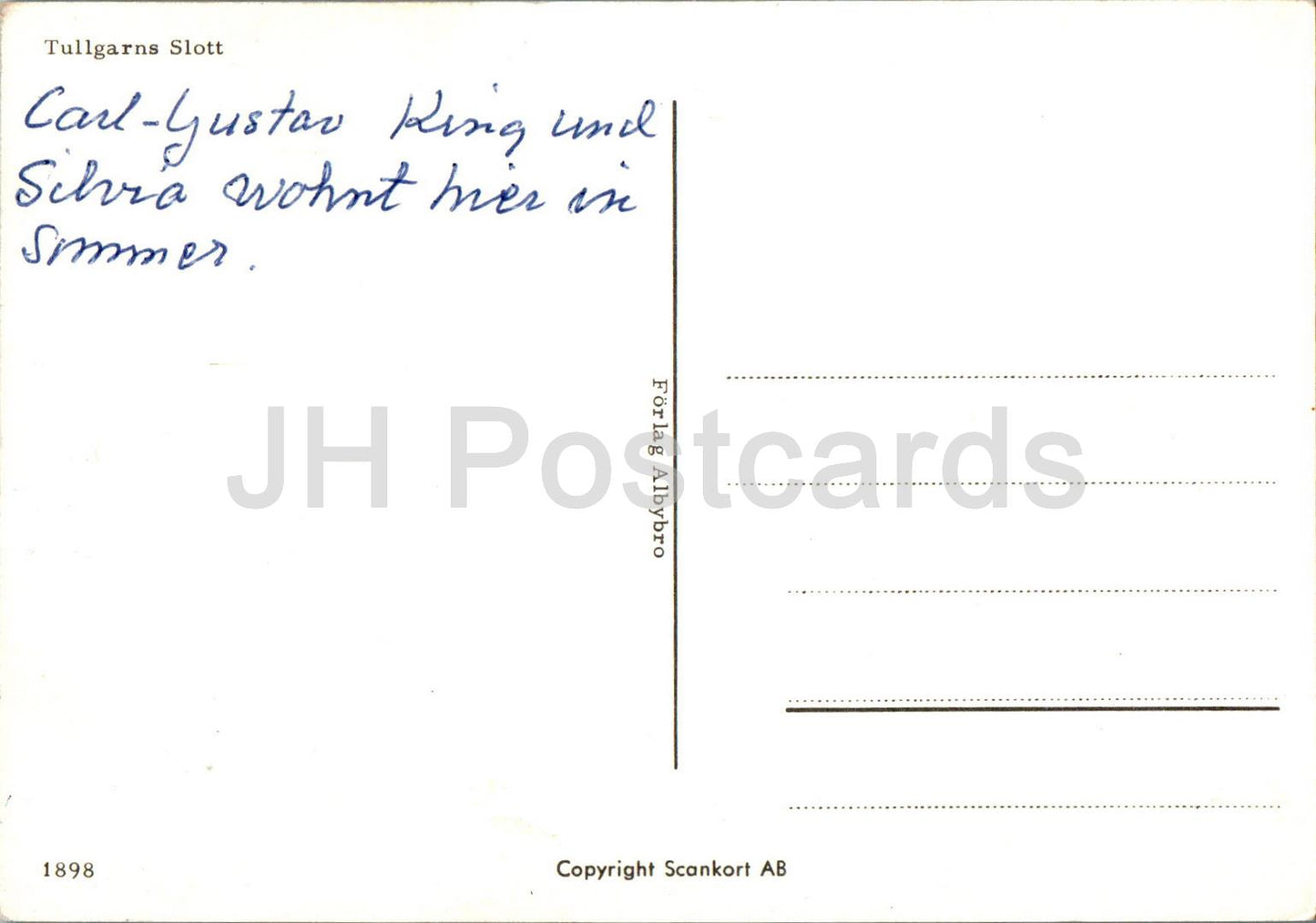 Tullgarns Slott - château - 1898 - Suède - utilisé 