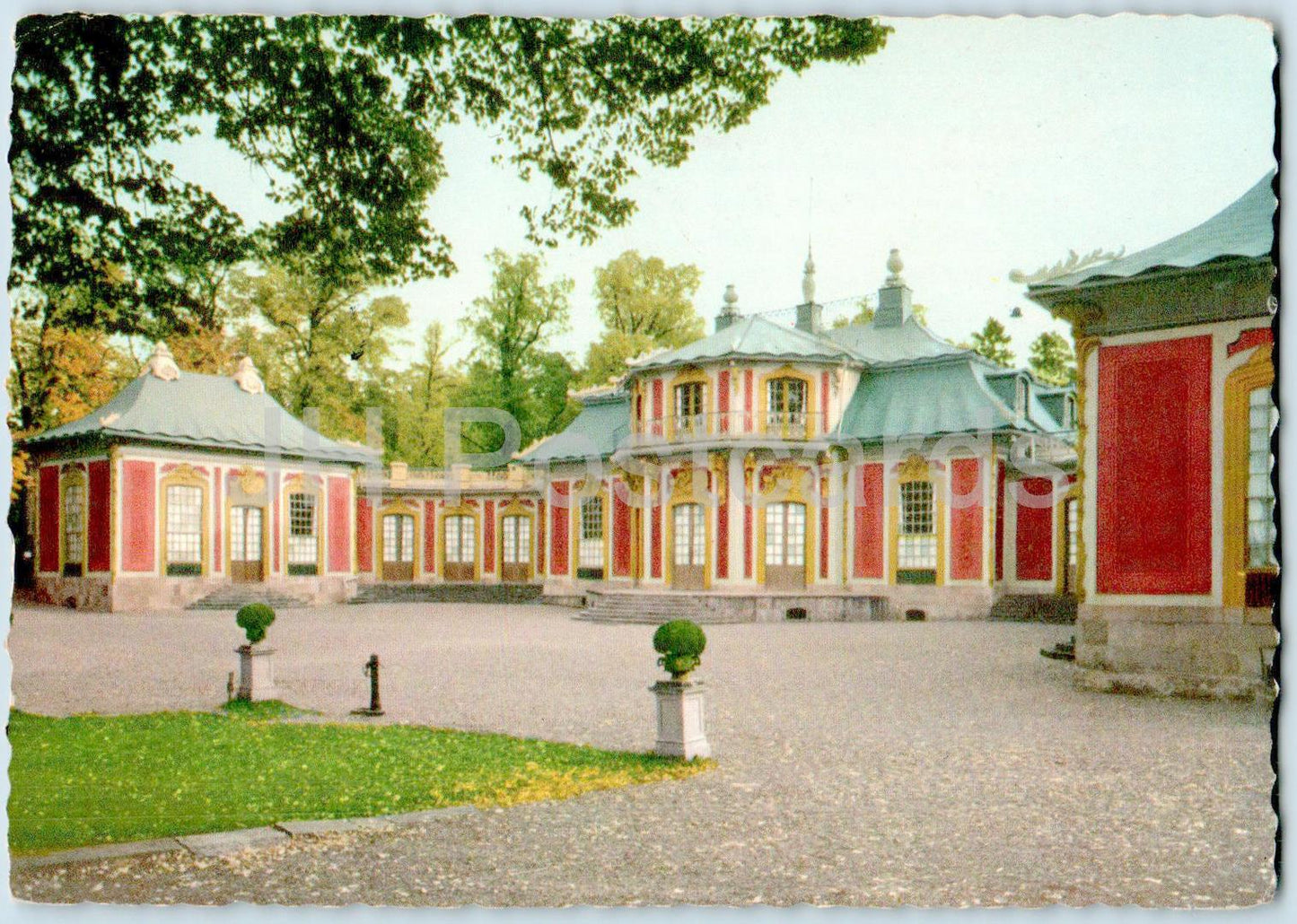 Drottningholm - Kina Slott - Chinese Pavilion - castle - old postcard - 1958 - Sweden - used