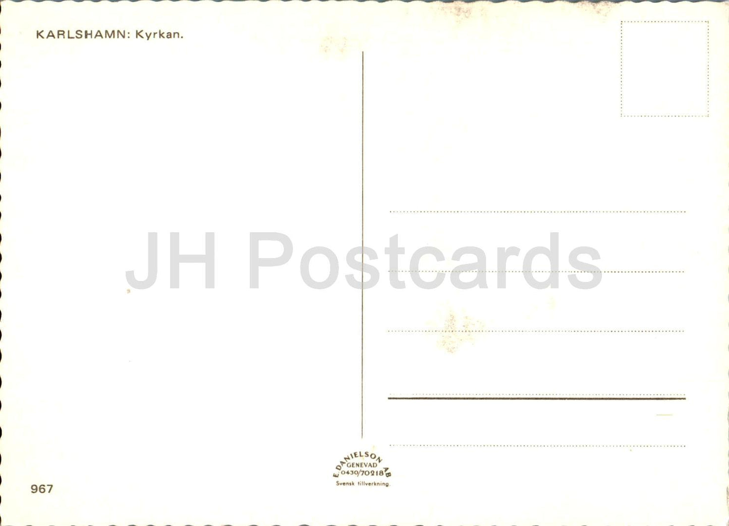 Karlshamn kyrkan - church - 967 - Sweden - unused