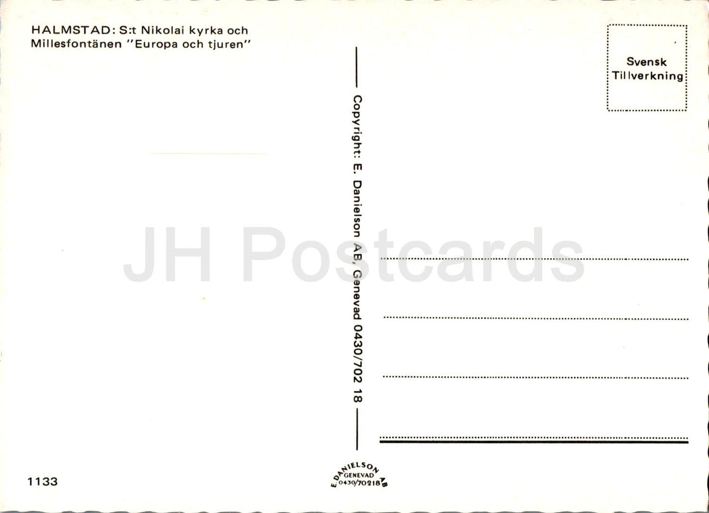 Halmstad - St Nikolai kyrka - Millesfontanen - église - 1133 - Suède - inutilisé 