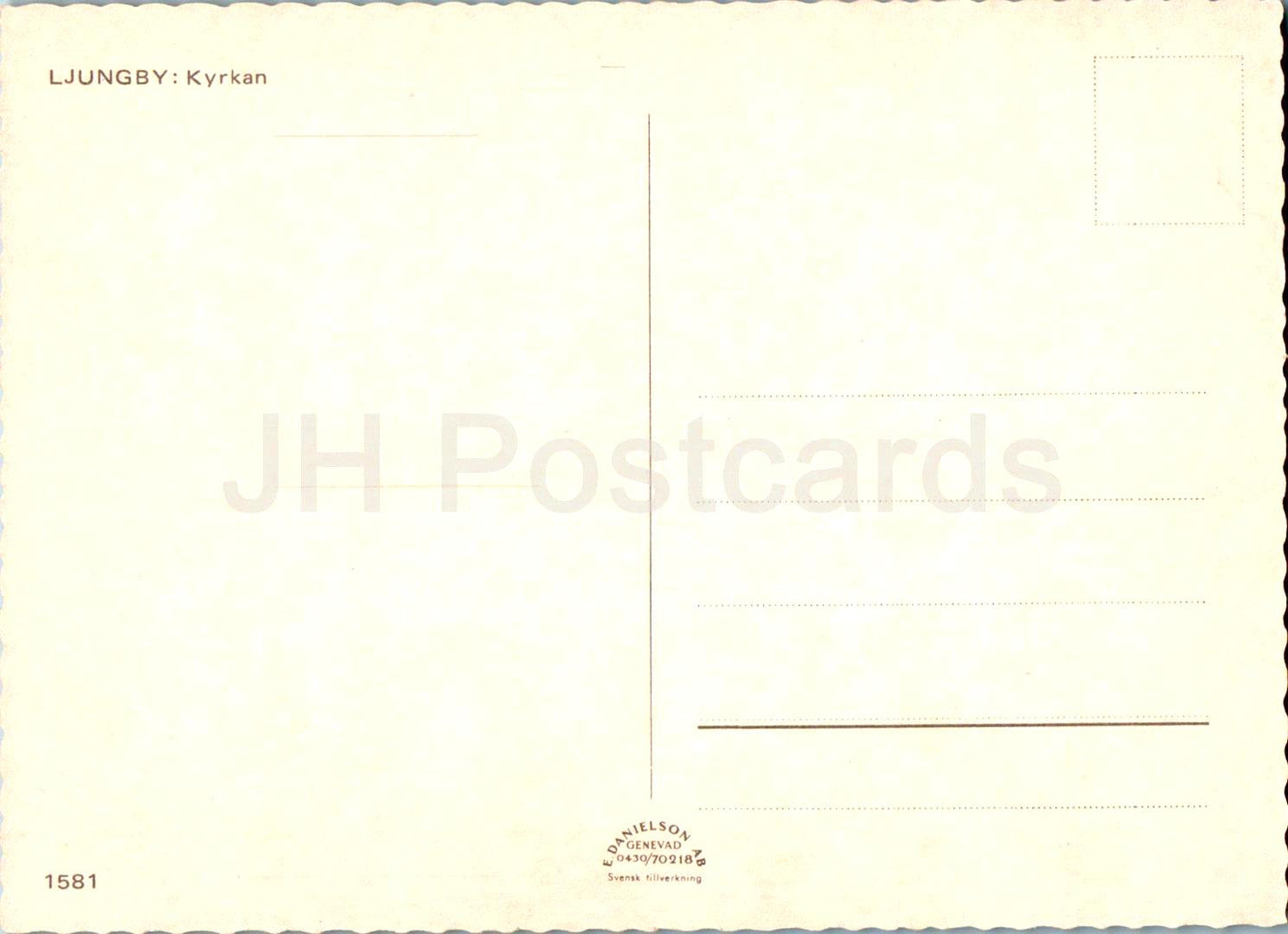 Ljungby - Kyrkan - church - 1581 - Sweden - unused